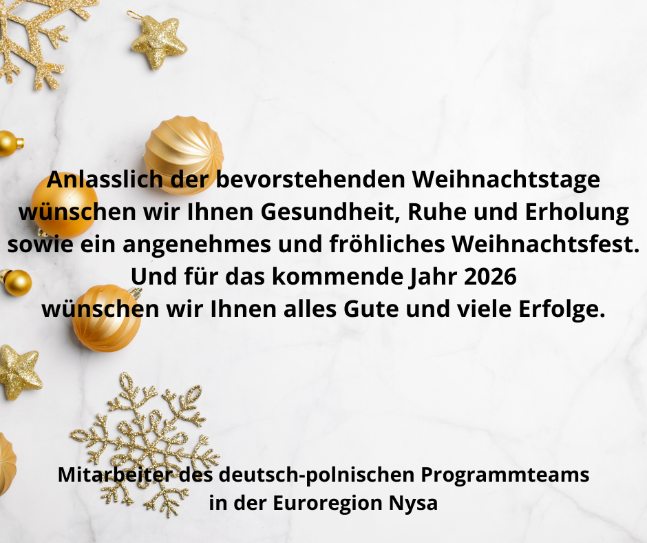 Anlasslich der bevorstehenden Weihnachtstage wnschen wir Inhnen Gesundheit Ruhe und Erholung sowie ein angenehmes und frhliches Weihnachtsfest Und fr das kommende Jahr 2026 wnschen wir Ihne